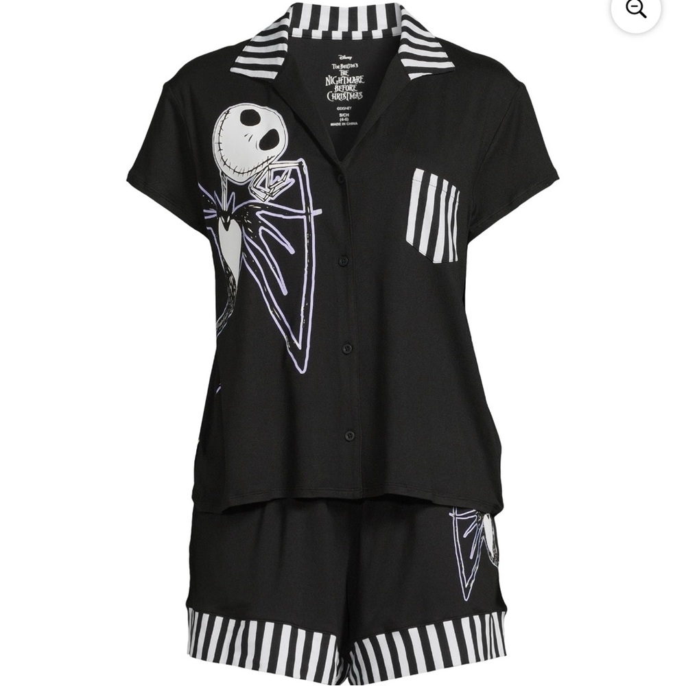 Disney Nightmare Before Christmas Women's Pajama Set Sizes 2X